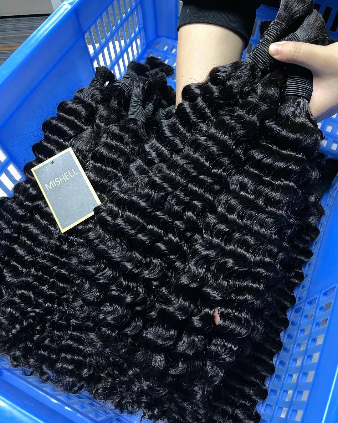Natural Human Braiding Hair 26 28 Inch Deep Water Wave Bulk Human Hair for Boho Braids No Weft 16A Virgin Curly Hair Extensions