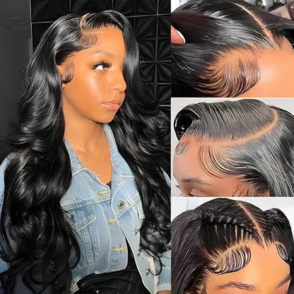 13x4 Lace Frontal Closure Body Wave Frontal Transparent Lace Frontals With 100% virgin Hair 100% Human Hair Natural Color Wigs